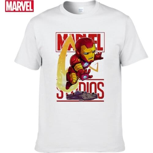 Marvel The Avengers Tony Stark Iron Man short sleeve t-shirts Summer shirts for men graphic t shirts Womens cotton t-shirt #15