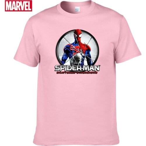 Marvel The Avengers Spider Man t-shirt Comfortable Breathable 100% cotton Fashion clothes for teens Summer Tops t shirt men #102