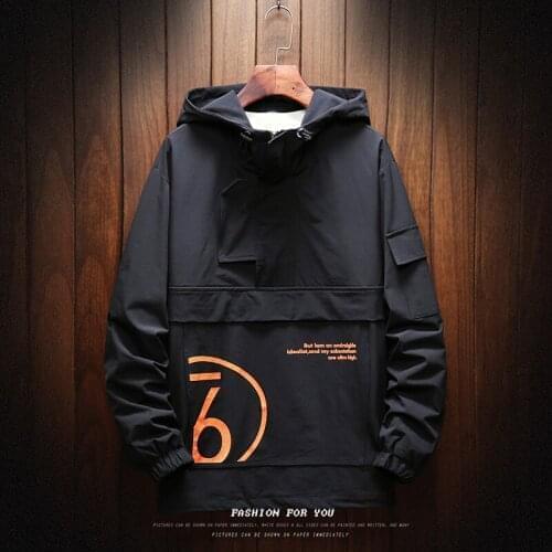 Hooded Jackets Pullover Jacket Vogue Tracksuit Coat Men Hip Hop Streetwear Jacket Men Streetwear Casual Men Jacket Overcoat