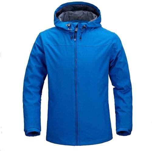 Mens Jackets and Coats Spring Autumn Outdoors Waterproof Hiking Camping Jackets Windbreaker Hoodies Zipper Casual Jackets Men