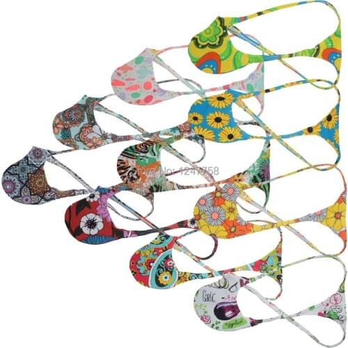 Print Mens Thongs And G Strings Low Rise T-back Penis Hipster Jockstrap Men Sexy Thongs