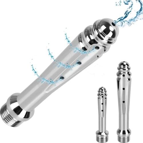 Colonic Douche Nozzle 7 Holes Side Opening Anal Enema Cleaning Shower Sex Tools for Couples Vaginal Wash