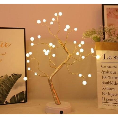 108 LEDS Gypsophila Night Light Pearl Bonsai Table PC Touch Tree Light Indoor Bonsai Tree Lamp Wedding Bedroom Valentines Day