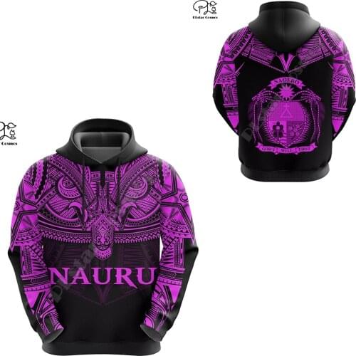 NewFashion Nauru Micronesia Island Country Flag Tribal Culture Retro Pullover 3DPrint Men/Women Autumn Colorful Funny Hoodies A8