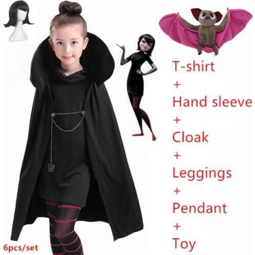New Christmas halloween costumes for girls Carnival Hotel Transylvaniaing Mavis Cosplay Fancy dress Vampire child adult women
