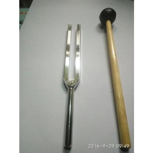 Teaching tuning fork 384hz tuning fork with bag and tuning hammer
