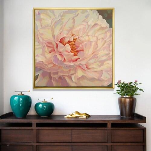 Peony Petals Flower Big Version Top Quality Embroidery Needlework 14CT Unprinted Art Cross Stitch Kits DIY Handmade Decor