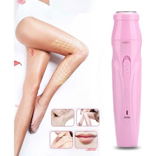 Profession Home Mini USB Charging Double Ring Blade Net Waterproof Shaver Portable Women Shaver Electric Hair Remover Trimmer