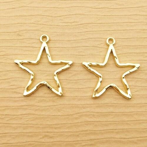 10pcs star and square charm for jewelry making cute earring pendant bracelet necklace charms diy design charms