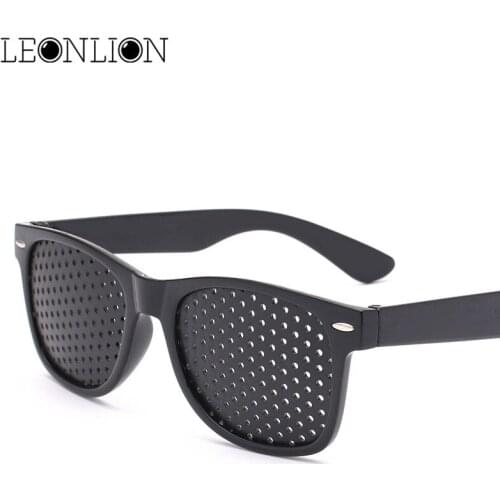 Leonlion 2021 Fashion Hole Retro Sunglasses Men Corrected Vision Sun Glasses Women/Men Brand Designer Outdoor Oculos De Sol