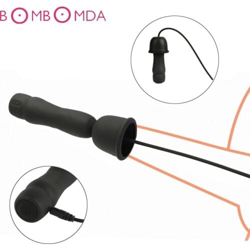 16 Frequency Penis Plug Vibrator Urethral Dilators Sex Sound Catheters Penis Plug Silicone Male Chastity Device Sex Toys For Men