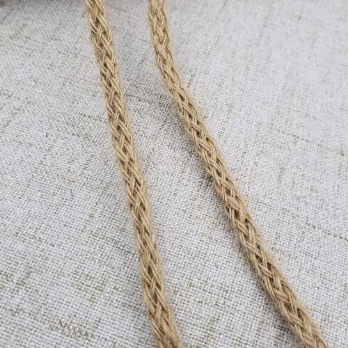 High Quality 10M Natural Burlap Hessian Jute Twine Cord Hemp Rope Vintage Rustic Wedding Decoration Packing Supplies