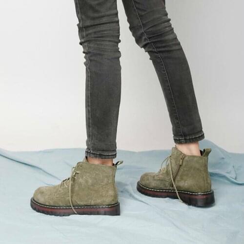 Dwayne High quality platform autumn and winter add cotton warm motorcycle boots womens punk ankle boots 2019