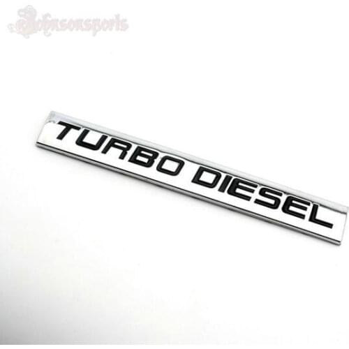 1 Pcs TURBO DIESEL Car Side Wing Fender Badge Emblem Car Stickers Car Styling