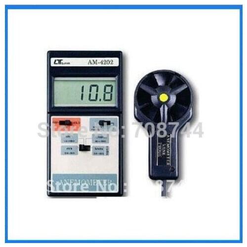 0.4-30.0m/s Naked-head type k thermocouple sensor vane anemometer AM-4202 free shipping