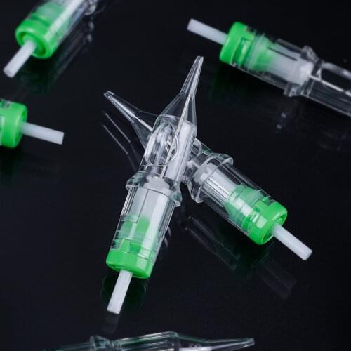 20 Pcs 1RL Disposable Sterile Tattoo Needles Cartridge Round Liners for Rotary Machine Pen Cartridge Grips