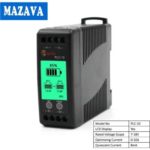 Battery Equalizer 2021 NEW Led LCD Multi Parallel Connect Guide Rail Voltage balancer Lead acid Battery charger Regulators