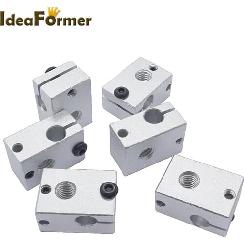 1/5/10pcs Aluminium PT100V6 Official version Heat Block For E3D V6 J-head Extruder HotEnd accessory 3D Printer Parts 23*16*12mm