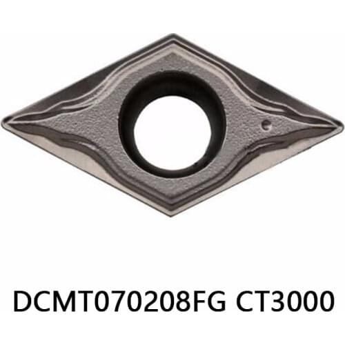 DCMT070208FG CT3000 Carbide Inserts DCGT070208 FG Lathe Cutter Tools Original CNC Tools inserto para torno