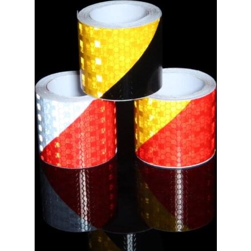 Two Color Car Reflective Tape Decoration Stickers Car Warning Safety Reflection Tape Film Auto Reflector Sticker For Car Styling