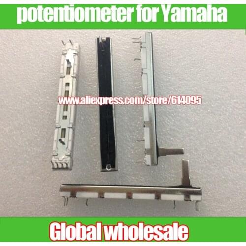 5pcs Dual Potentiometer A20Kx2 for yamaha Mixer 24-way / 75mm Straight Slide Potentiometer 20KA Fader