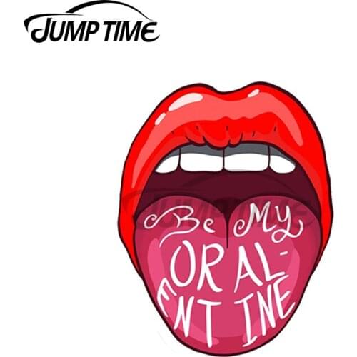 JumpTime 13 x 5.8cm Be my Oralentine Valentines Day Request Vinyl Car Sticker Windshield Occlusion Scratch Car Decoration Decals