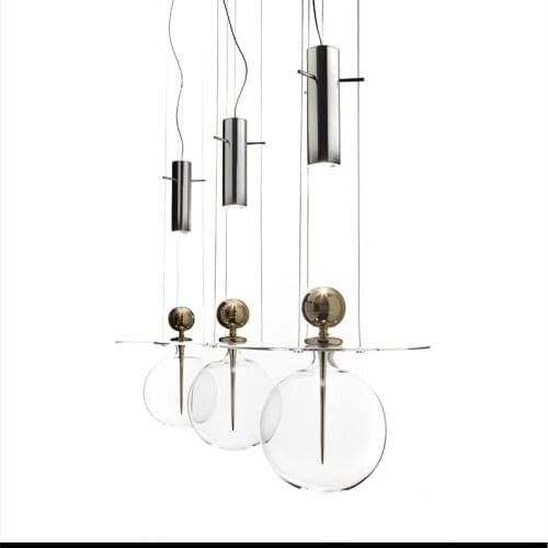 Postmodern personality creative restaurant bar Nordic minimalist glass living room minimalist bedside chandelier