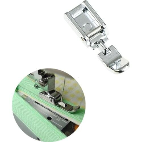 1pc Zipper Sewing Machine Foot Zipper Sewing Machine Presser Foot Low Shank Snap