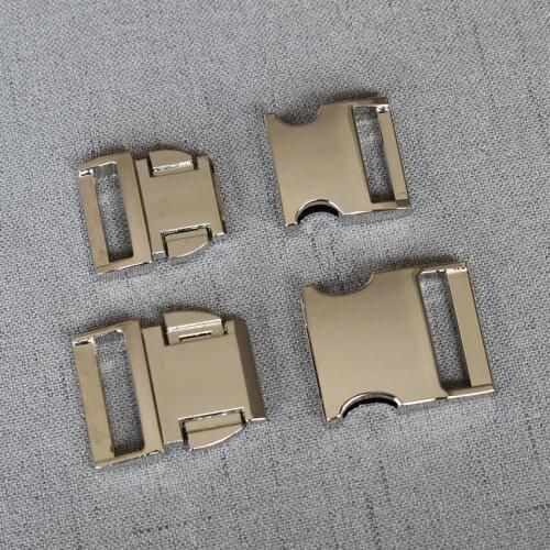 1 Pcs/Pack 20mm 25mm LOGO Metal Release Buckle For Cat Pet Dog Collar Paracord Necklace Bracelet Garment Sewing Accessory Qck-2y