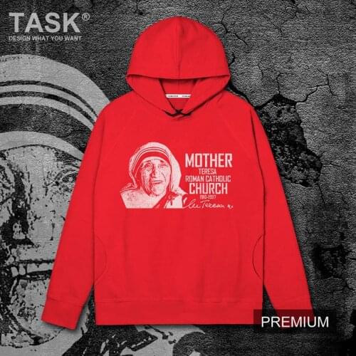 Celebrity Mother Teresa of Calcutta nun Catholic peace saint charitable cotton clothes mens hooded sweater Tracksuit tide