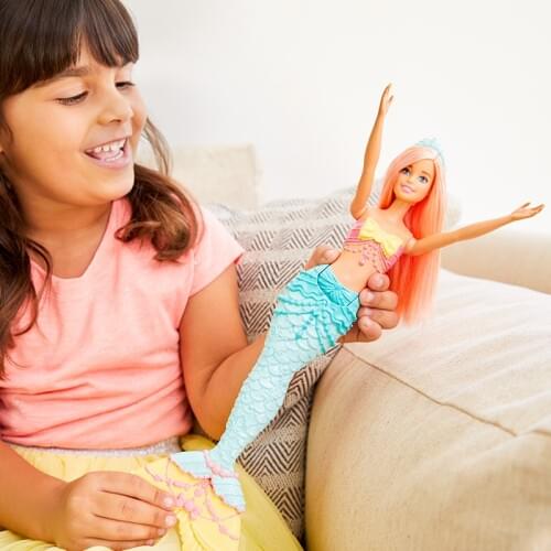 Barbie Original Brand Collection Doll Colorful Dream Series Cute Mermaid Baby Fish Toy Boneca Mode DHC40 Free Shipping