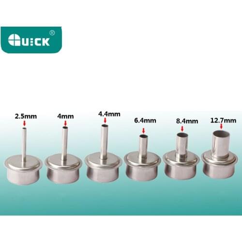 Original for QUICK 861DW Wind mouth Welding Nozzles 856AX 713 1300A Hot air dismantling table Wind Tsui Tsuis round head
