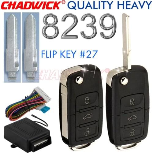 Flip key #52 blade keyless entry system for japanese car remote control door lock locking CHADWICK 8239 auto Accessories kit