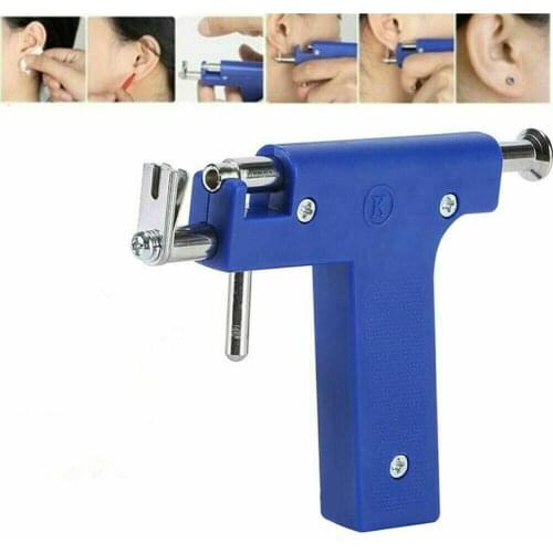 Professional Ear Body Navel Gun Piercing Jewelry Tool Kit Machine With 98pcs Studs Tool No Pain Safe Sterile Stud Steel