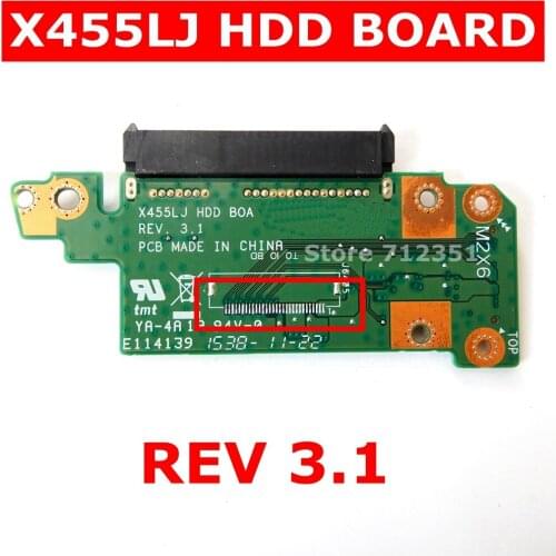 X455LJ HDD BOARD REV3.1 For ASUS X455 X455L X455LJ X455LD X455LF X455WE Hard Drive HDD Board Connectors Test 100% ok