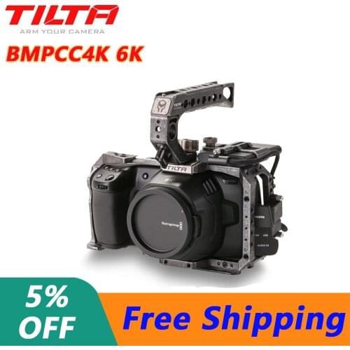 Tilta BMPCC 4K 6K Camera Full Cage Half cage SSD Drive Holder Top Handle Baseplate Sunhood for BlackMagic BMPCC4K 6K