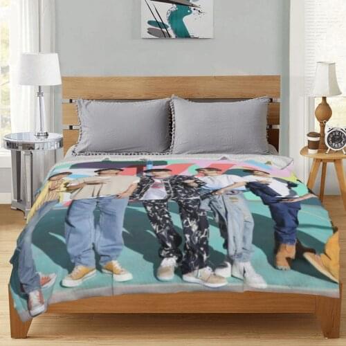 DIY Bulletproof Boys Photo Print Blanket Comfortable Soft Coral Fleece Blanket Bed and Sofa Blanket Winter Sheets and Bed Covers