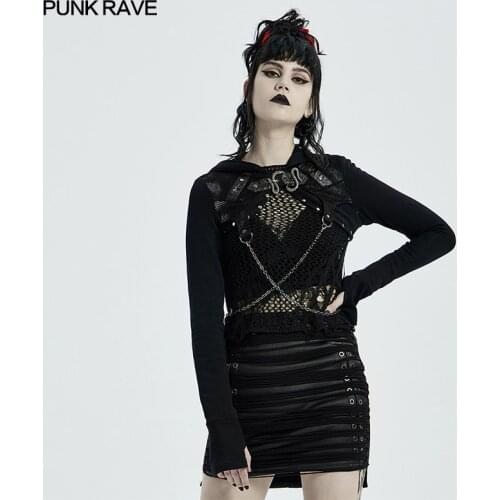 Женские осенние куртки PUNK RAVE China At AliExpress