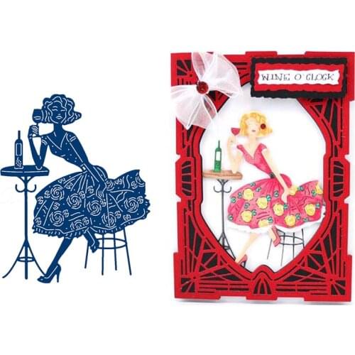 Modern Girl Metal Cutting Dies Stencils for DIY Scrapbooking Embossing Photo Album Decoration Paper Cards Crafts Die Cut 2019