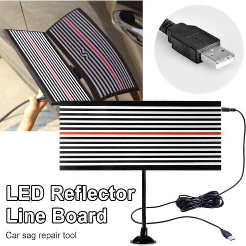 LED Reflector Line Board Light Paintless Dent Lamp Repair Tools Detector for Car Body