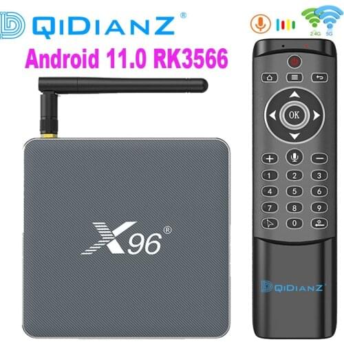 X96 X6 TV Box Android 11 8GB RAM 128GB RK3566 Support 4K 2T2R MIMO Dual Wifi 1000M 4G 64GB 32GB Media Player PK H96 X88PRO20 HK1