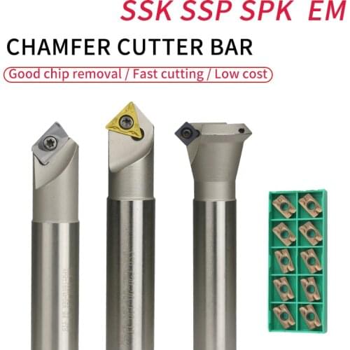 300R SSK 400R SSK SSP11/16 SPK EM45 CNC Milling Machine Lathe Chamfering cutter Burr Knife APMT/SDMB/TCMT/SPMW Carbide Inserts