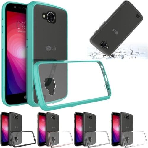 Ultra-thin Case For LG X Venture V9/X Calibur Soft TPU Frame Hard Acrylic Back Case Clear Cover For LG X Venture V9/X Calibur