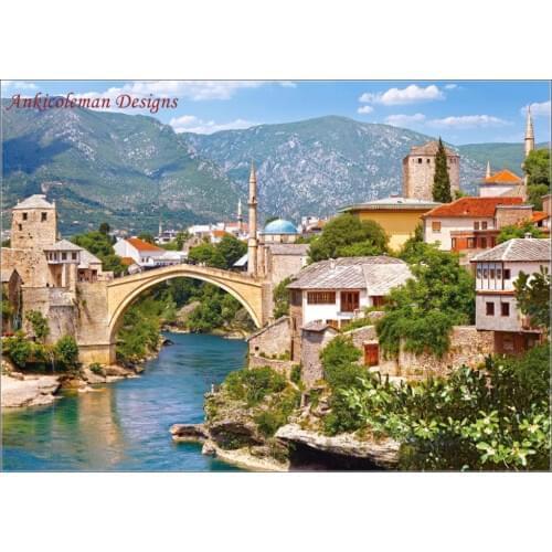 Needlework for embroidery DIY French DMC High Quality - Counted Cross Stitch Kits 14 ct Oil painting - Mostar