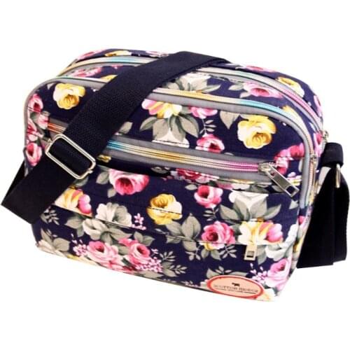 Lady Women Canvas Floral Handbag Shoulder Purse Messenger Satchel Crossbody Tote Bag