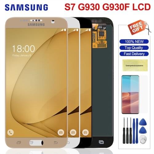 5.1" S7 Lcd For Samsung Galaxy S7 LCD Display Touch Screen Digitizer Replacement For Samsung S7 G930 G930F G930A G930T Screen