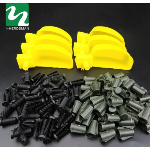 10 Sets Quail Waterer Chicken Automatic Waterers Bird Drinking Poultry Pigeon Drinking Cup Durable Yellow Quail Cages