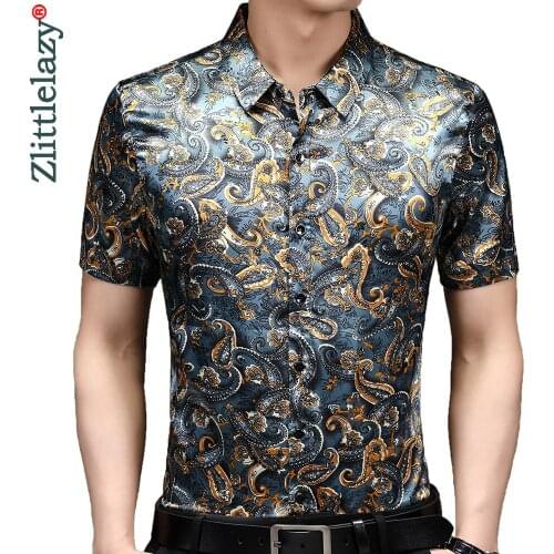 2021 designer floral mens shirts for men clothing korean fashion summer short sleeve shirt luxury dress casual clothes jersey 27