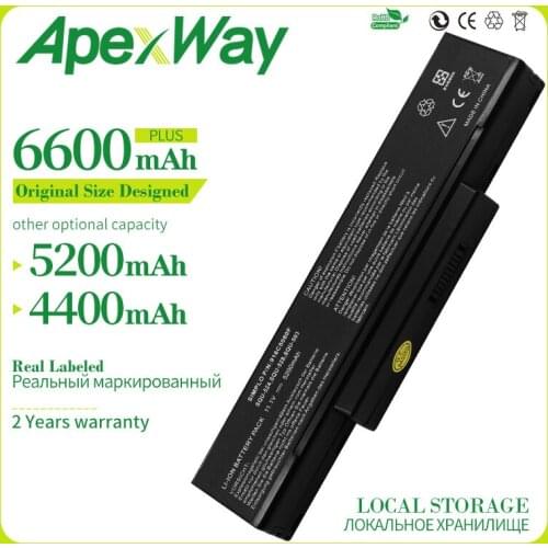 Apexway 11.1V 6 Cell New Laptop Battery for ASUS A32-Z94 A32-Z96 SQU-526 SQU-528 SQU-503 A9 Series A9T A9C A9R A9Rp A9Rt A9T A9W