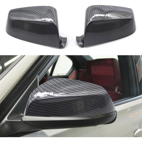 1Pair Carbon Fiber Car Rear View Mirror Cover-Cap for BMW 5 Series E60 F10 08-13 Car Mirror Cover Side Wing Protect Frame Covers